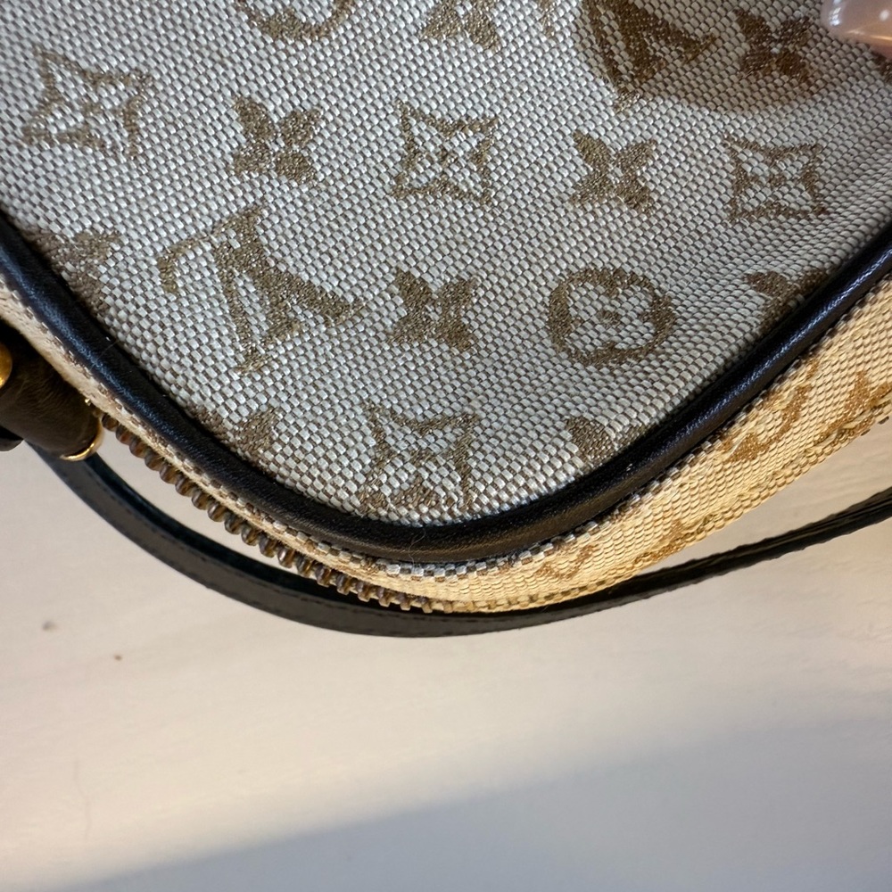 Louis Vuitton Monogram Mini Lin Canvas Shoulder Bag - Brown - Picture 11 of 14